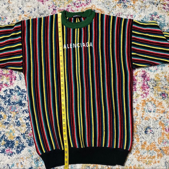 Balenciaga Multicolor Stripe Sweater - Picture 4 of 5
